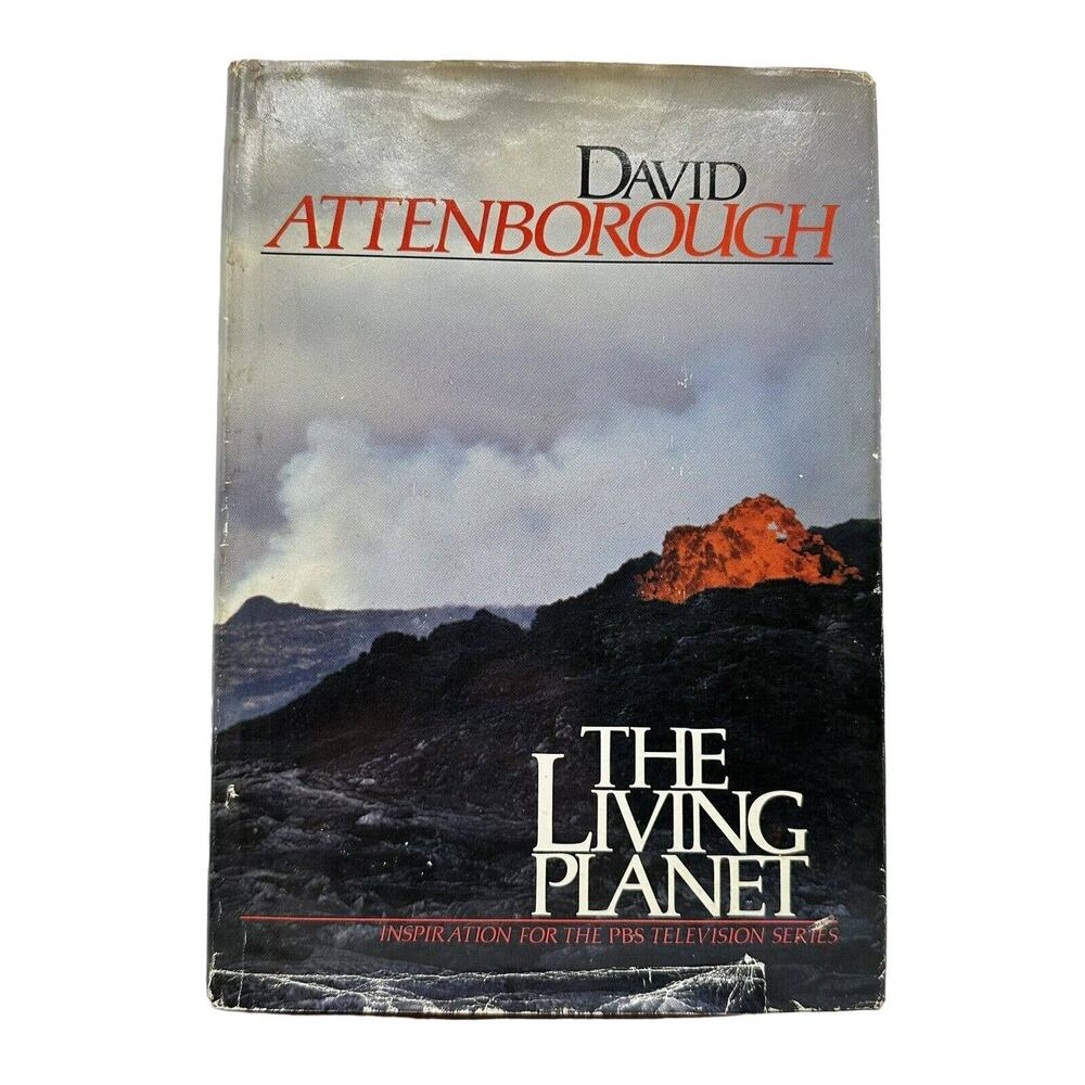 David Attenborough living planet vintage hardback book 1980s good condition
